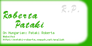 roberta pataki business card
